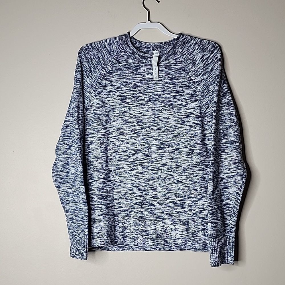 NWT Lululemon Boxy Cotton-Blend Sweater Size Small NWT Night Sea/Navy/Black/Blue - Picture 2 of 7